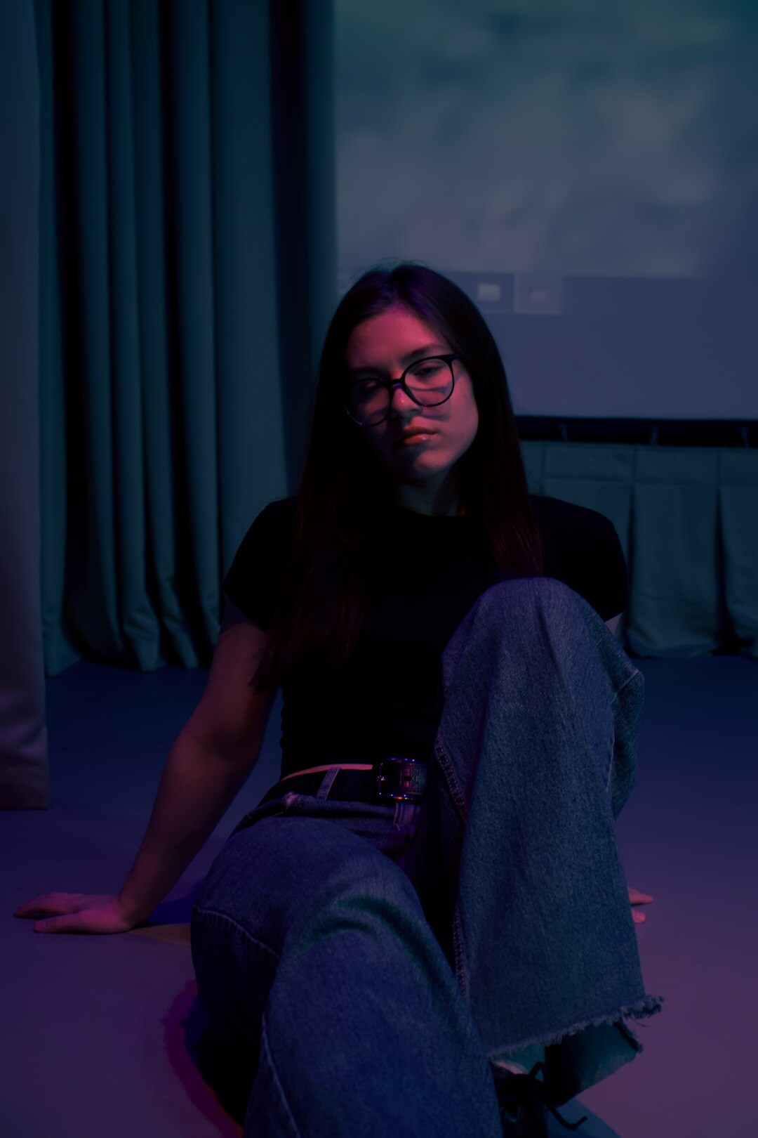 Studio portrait of a young female narrative design lecturer