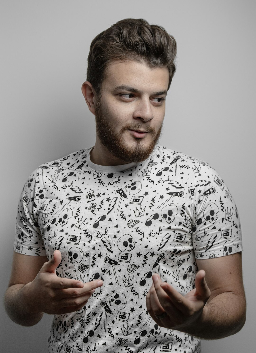 Studio portrait of a male podcast and audio storytelling instructor