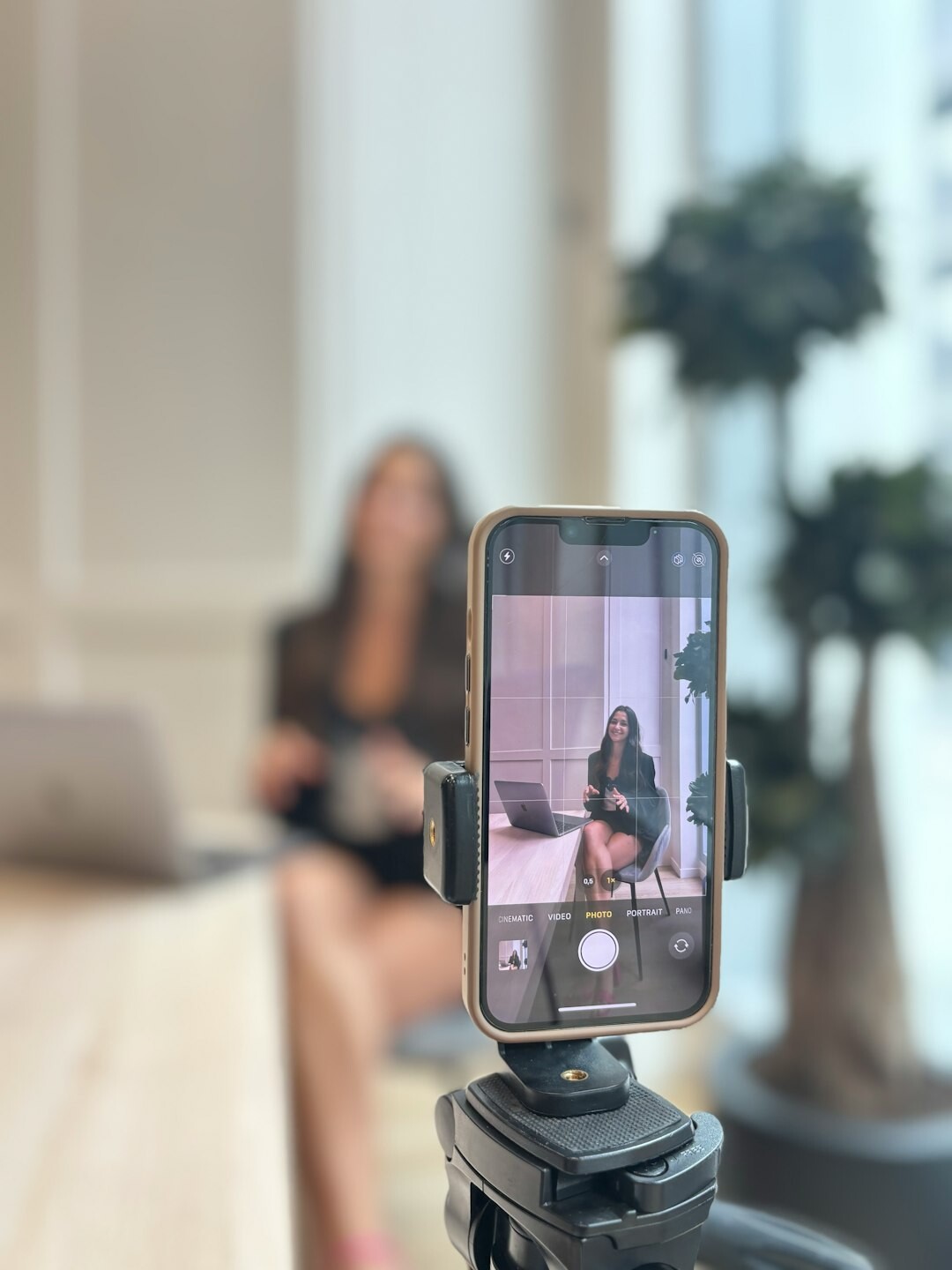 Brand content team filming a product story for social media