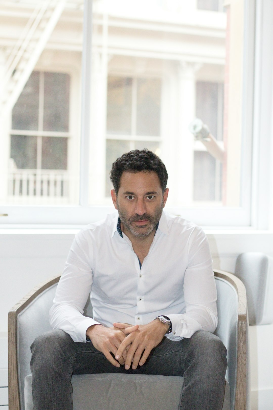 Studio portrait of a male branded content strategist and lecturer
